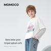 MOMOCO Youth Long-Sleeve Color-Block Faux Two-Piece T-Shirt