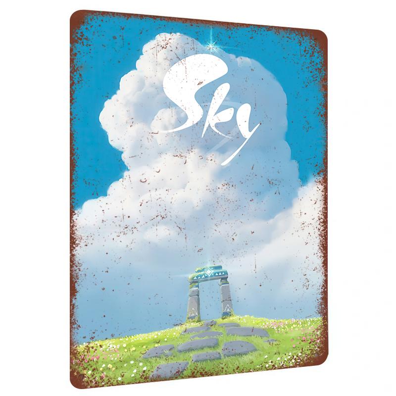 

Sky Cloudscape Custom Metal Wall Art Modern Minimalist Home Decor Painting Decoration 7.9x11.8In(20x30cm)