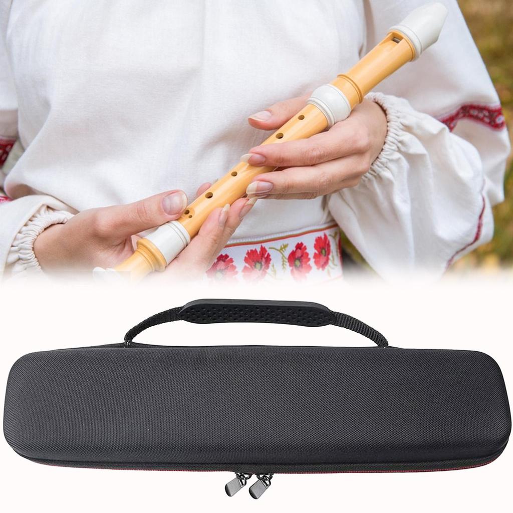 Flute Bag Recorder Instrument Bag Hair Dryer Storage Box Curling Iron Zipper Pouch For Students Musicians Beginners Kids Adults