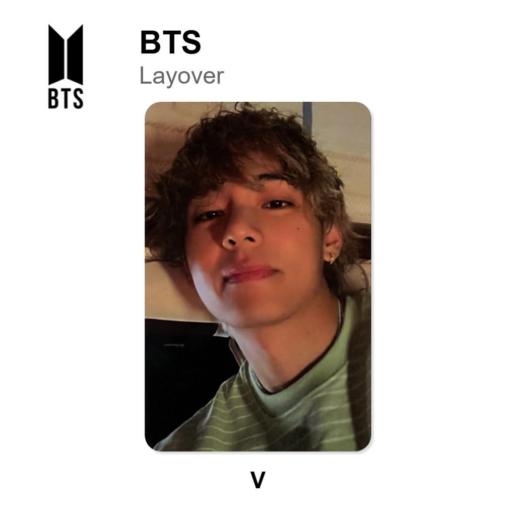 BTS Layover Official Photocard