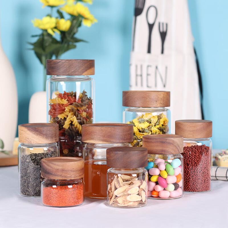 Aiqiyixuan HX Thickened Transparent Glass Storage Jar