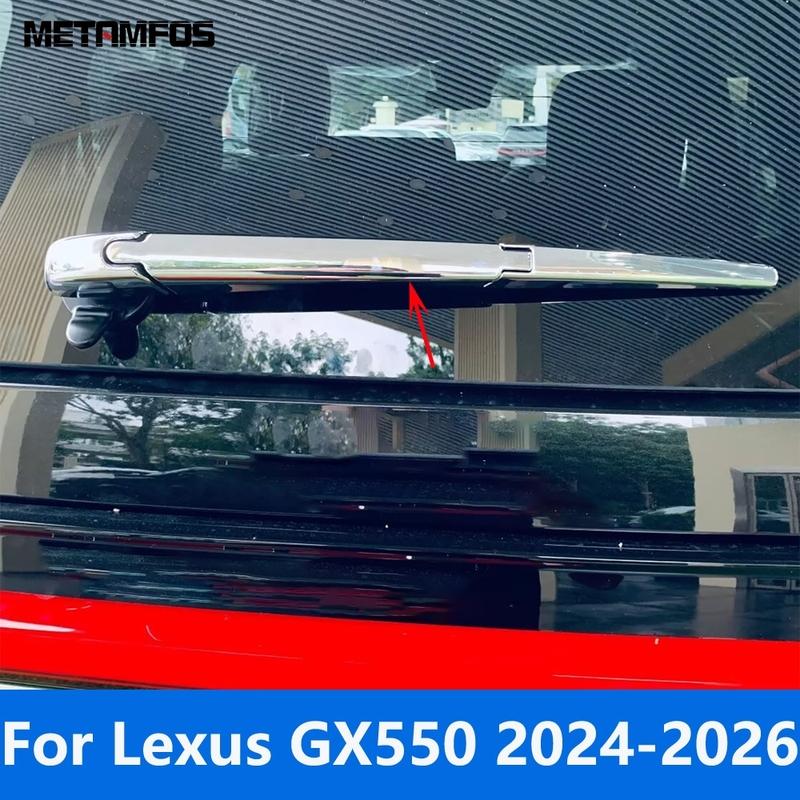 Rear Window Wiper Cover Trim For Lexus GX550 2024 2025 2026 Chrome Windshield Wash Molding Trim Exterior Accessories Car Styling