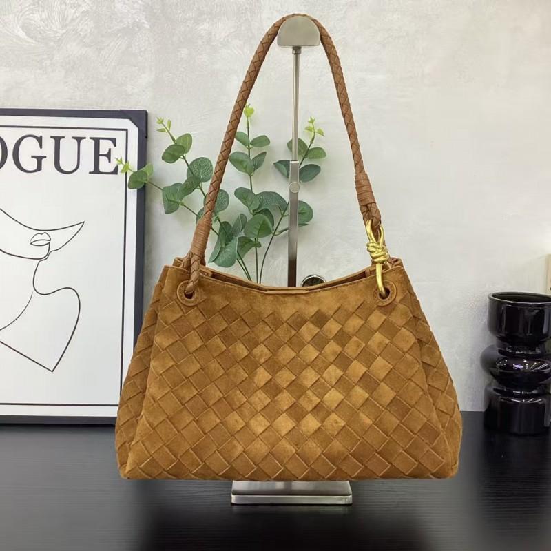 New Style Woven Parachute Bucket Bag Fashionable High-end Large-capacity Portable Underarm