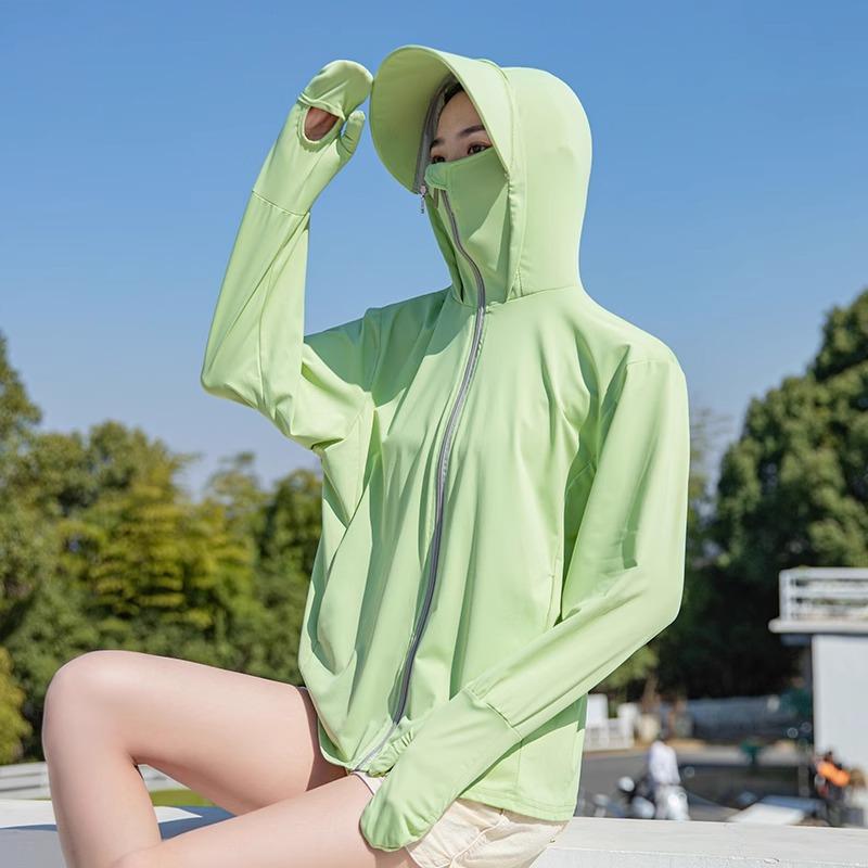 Sunscreen clothing women's 1011 new ice-feeling breathable jacket ice silk sunscreen shirt summer UV protection sunscreen clothing blouse