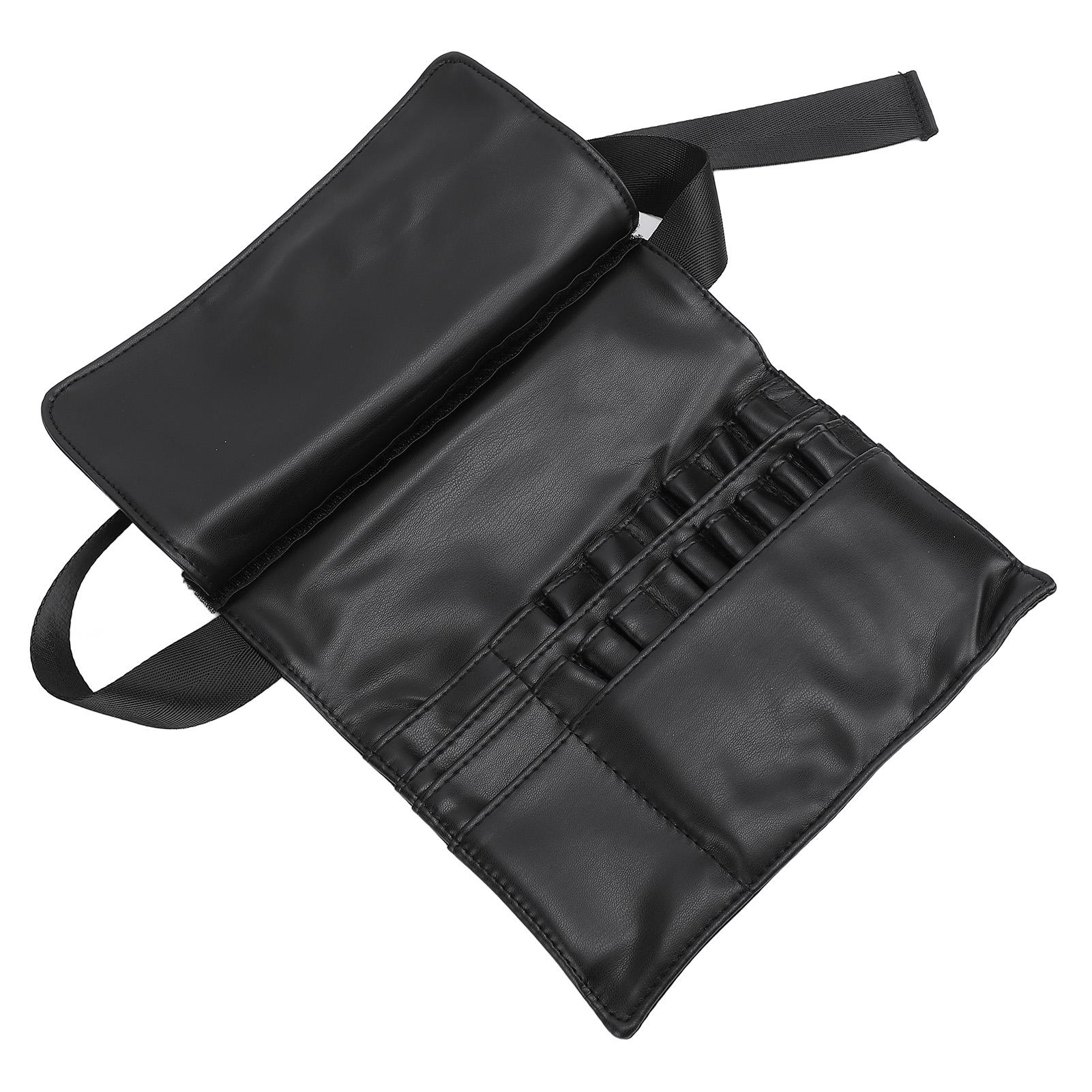 

Сумка-пояс для визажиста из искусственной кожи, держатель для хранения косметических инструментов, кистей, помады, теней для век