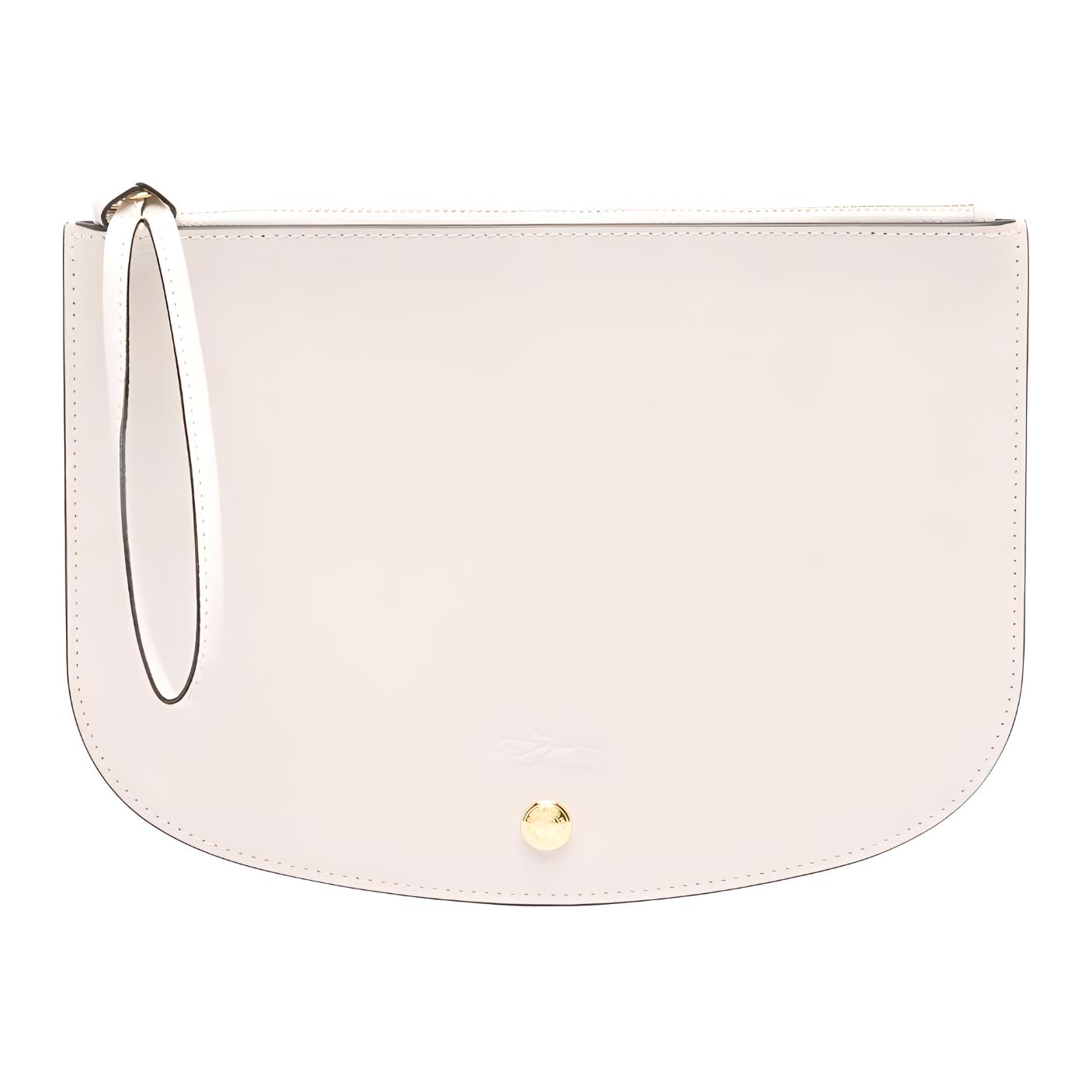 

Longchamp Épure Zipper Closure Wristlet Russian Leather Clutch Women clutch Light-Beige 10250HYZ555 Basic Set (Bag+Dust Bag)