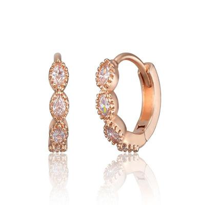 [ELLE Jewelry] 14K GF Cubic Line One-Touch Earrings ELGPEE560