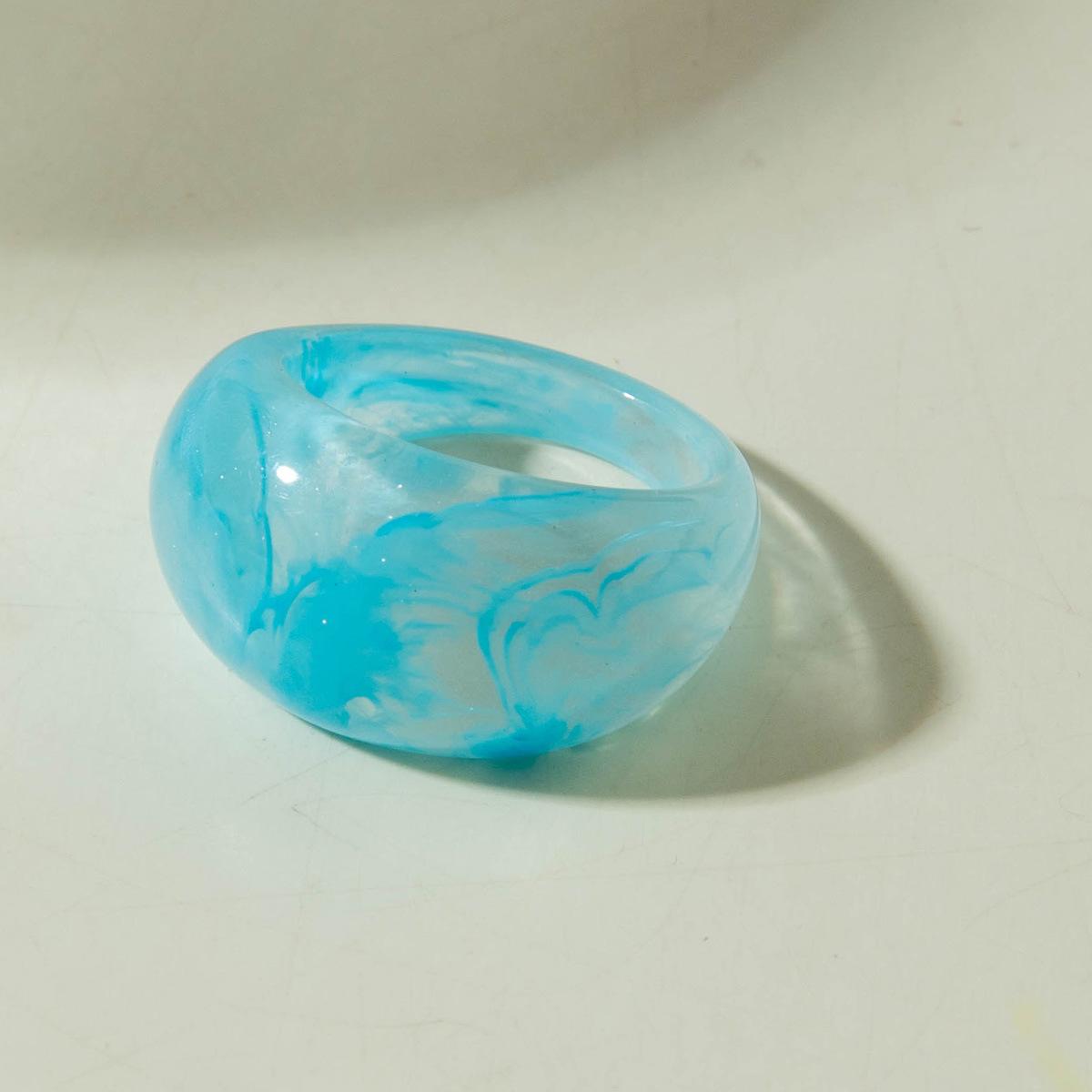 

Accessories Geometric Punk Style Retro Ring, Glossy Acrylic Ring Ring Wholesale