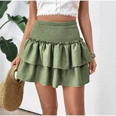 Women's Summer Skirt Pleated Layered Skirt