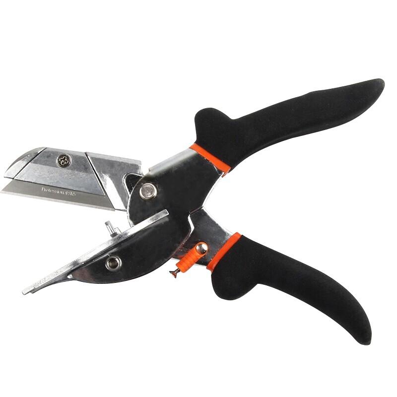 Forbici Taglia Angoli Multi-Angolo Taglio Angolare 45-135 Gradi Taglierino per Angoli Battiscopa Condotti Elettrici Con Lame di Ricambio e Chiave Inglese