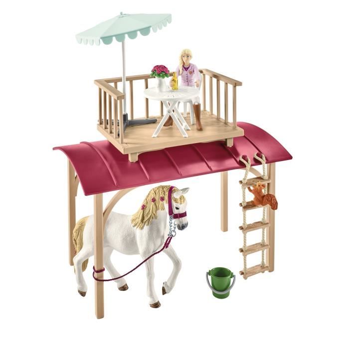Caravane rencontres secrètes, coffret schleich avec 1 cheval schleich inclus, coffret figurines pour enfants de 5 ans - schleich
