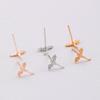 Small Metal Stud Earrings Unique Flying Dragon Stud Earrings Funny Vintage Dragon Earrings  Party