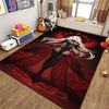 Dark Gothic Anime Girl Indoor Rug Soft Texture Nonslip Carpet For Kids Bedroom Play Area Home Party Decor Valentine'S Day Gift