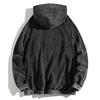 Felpa con cappuccio da uomo autunnale ampia spessa ampia tasca applicata manica lunga vintage Unsiex Hip Hop Streetwear pullover tinta unita donna Top
