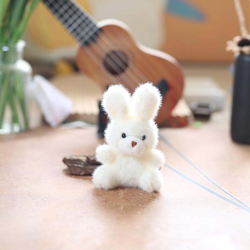 Rabbit Bear Cute Bunny Plush Keychain Pp Cotton Kids Adults Decoration Backpack