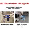 Car Brake Oil Pipe Plug, 4PCS Vehicle Automatic Fluid Line Stop Clamp Set, Prevent Oil Spills Automotive Brake Tubing Nozzle Hose Clamp Tool,