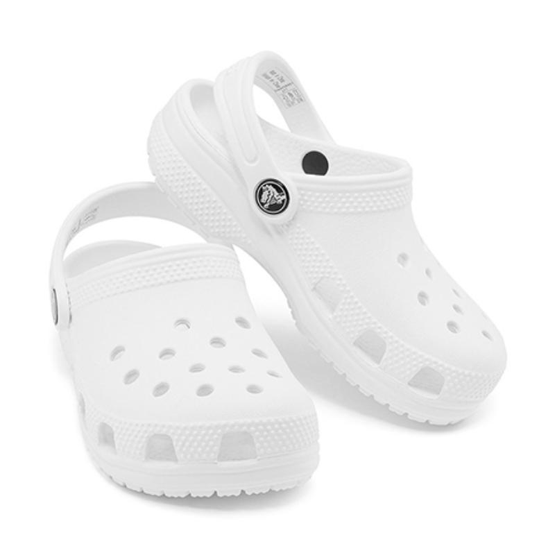 Crocs Classic clog Classic Hole Sandals White Kids' Style