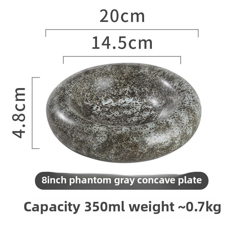Molecular Gastronomy Tableware Appetizer Plate Sashimi Plate Creative Restaurant Circular Insulation Ceramic Dessert Plates