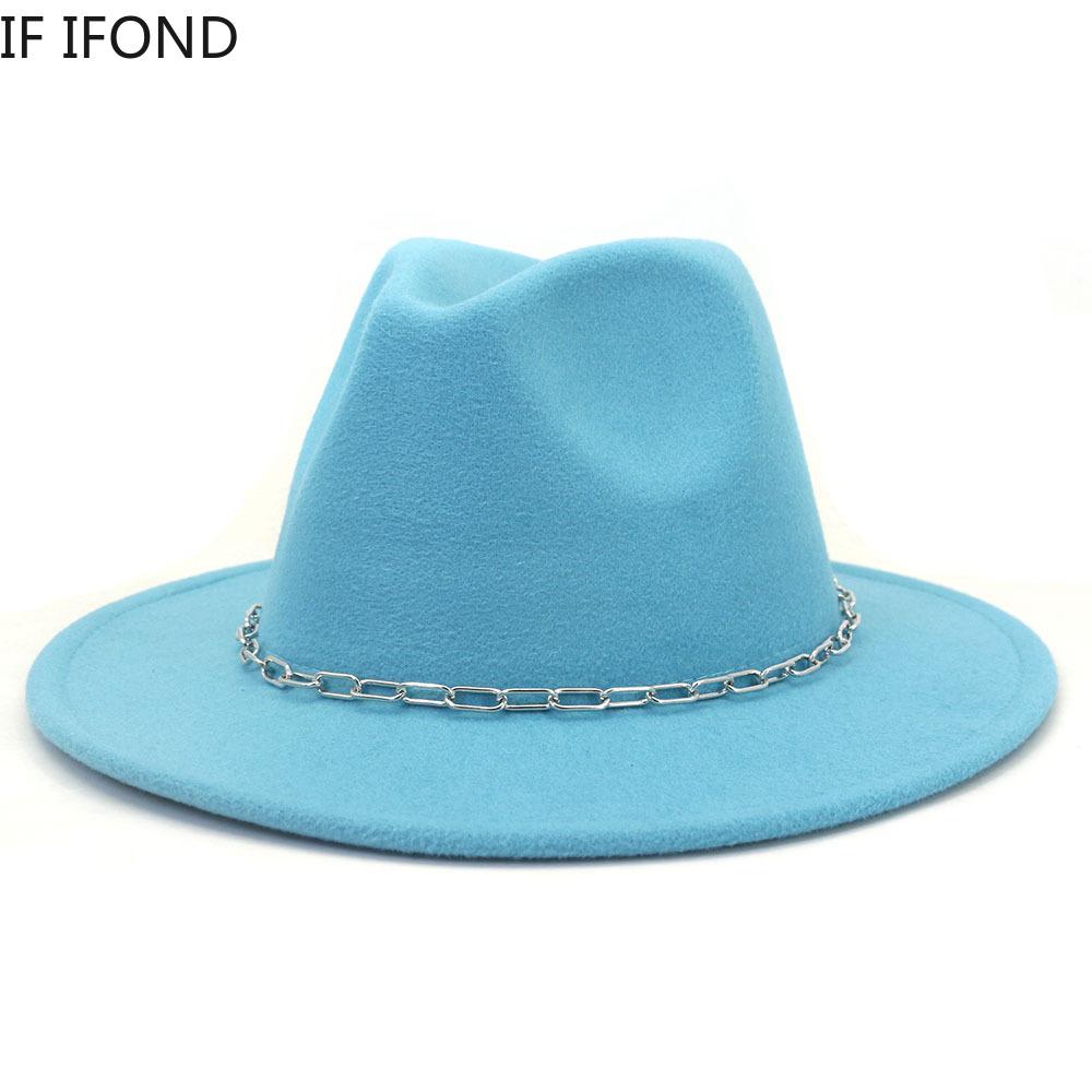 Kapelusze damskie nowa jesienno-zimowa filcowe kapelusze fedora mężczyźni Panama kościół czapka jazzowa dekoracje ślubne kapelusze sukienka pamelas para bodas