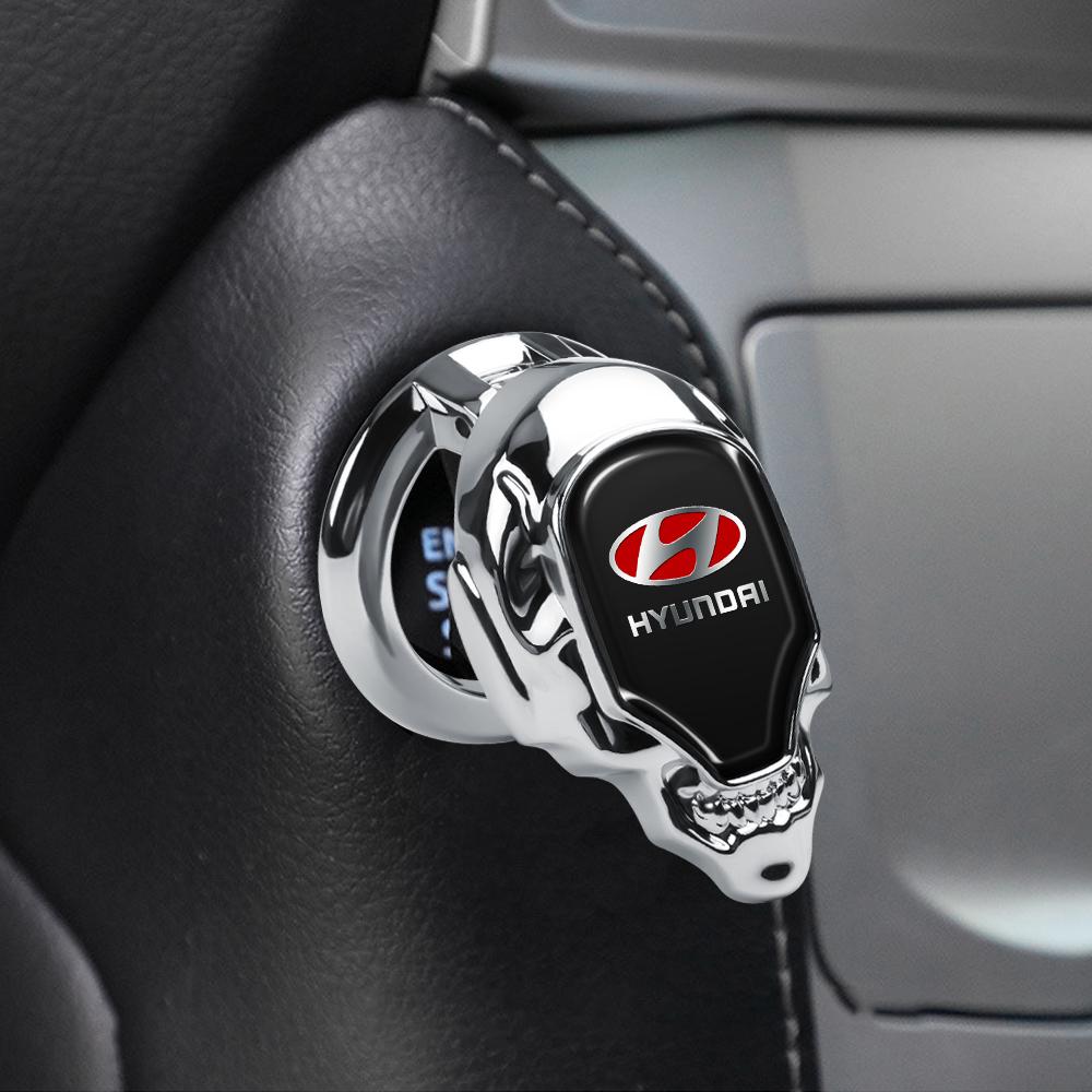 Car Interior Engine Ignition Start Stop Button Protective Cover For Hyundai Veloster i20 Accent N KONA i10 Creta i30 i40 Tucson MM18