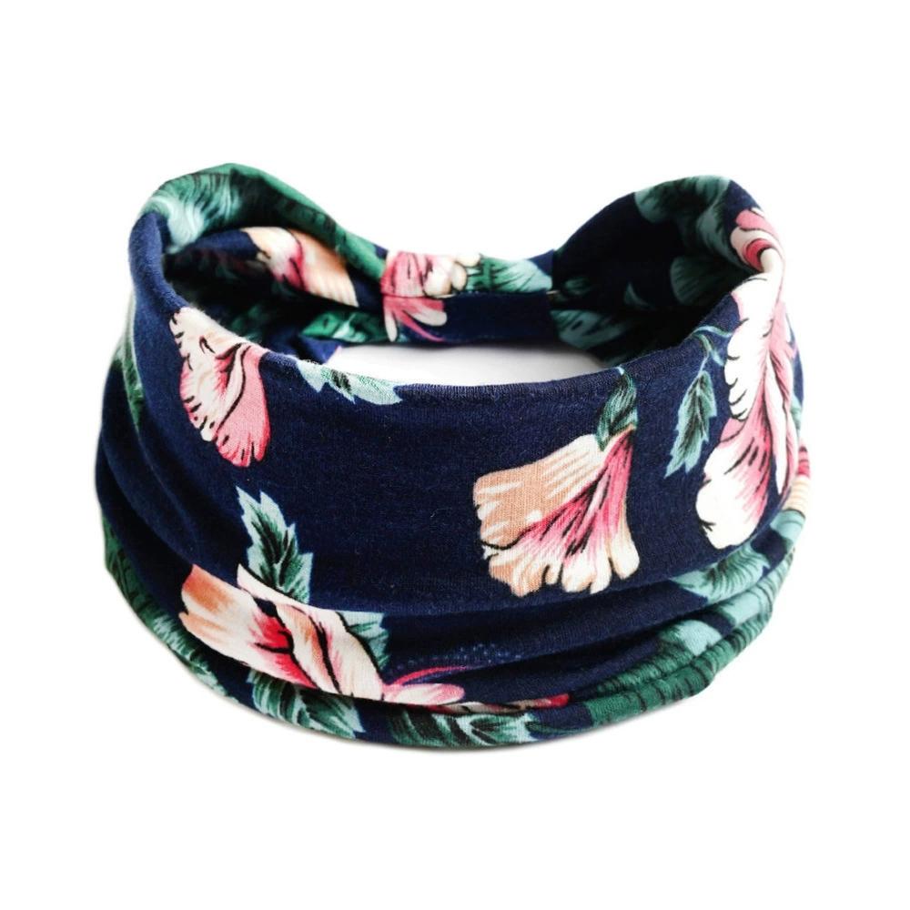 Bohemian Wide Cotton Stretch Headbands Women Headwrap Turban Headwear Bandage Hairbands Bandana Wide Headbands Hair Accessories