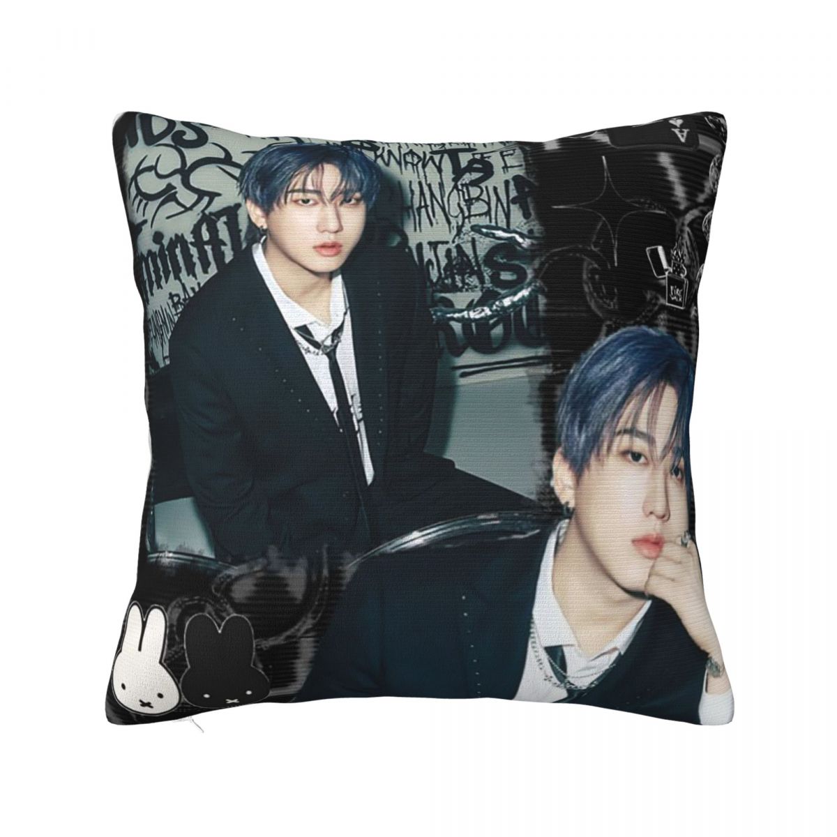 

New Seo Changbin Square Pillowcase Cushion Cover Pillow Case Throw Pillow Cover for Home Sofa Living Room 12x12Inch