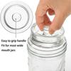 9 Pcs Fermentation Glass Weight with Easy Grip Handle, for Wide Mouth Mason Jars, Heavy Fermenting Lids,Pickling Canning