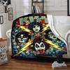1PC KISS Band Blanket, Throw For Sofa, Bed, Travel, Camping, Livingroom,