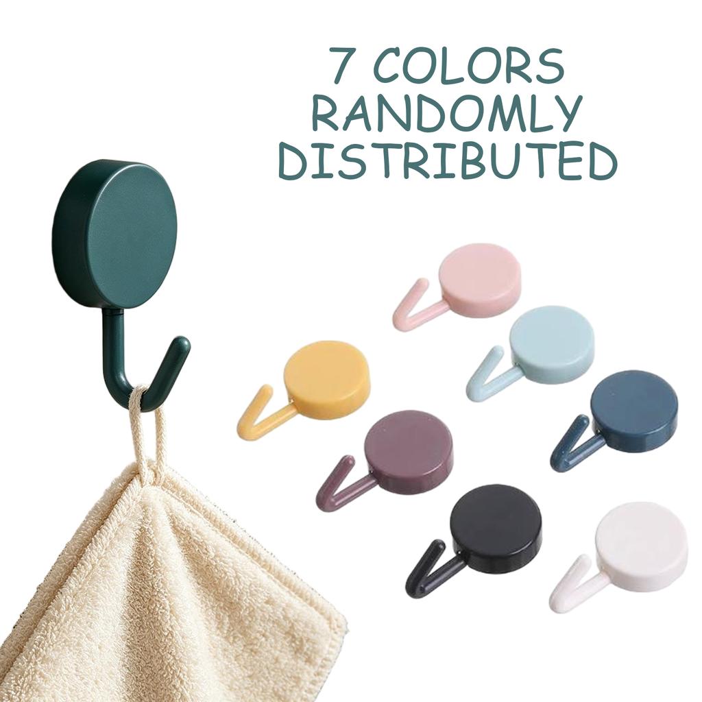 Plastic Hooks in Colors - Assorted Random Colors, Pack of 1