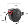 Enrouleur de tuyau d'air comprimé - POPPSTAR - 30m + 2m - Raccord laiton 1/4" BSPT - Support mural pivotant 180°