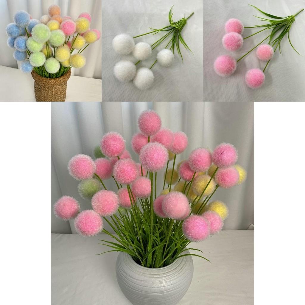 5 Artificial Flocked Ball For Wedding Decor And Home Styling