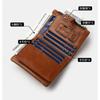 Real Leather Men's Wallet Large Capacity Head Layer Cow Pickup Bag Retro Coin Purse Multi Card Slot Short Vertical