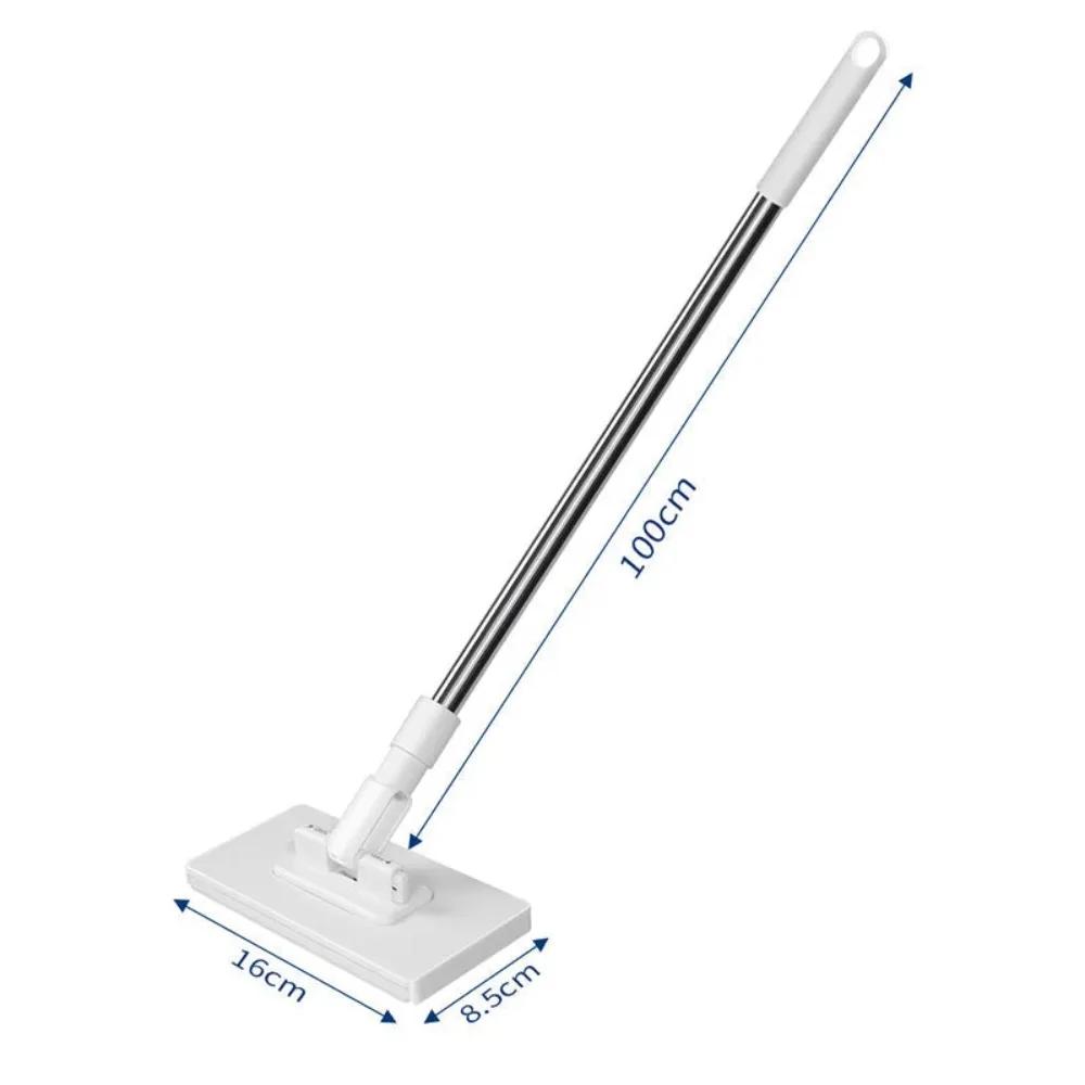 New with 3 Reusable Cloths Hands-free Mop 360° Rotating Head Clamping Dust Mops Automatic Mop Clip Household