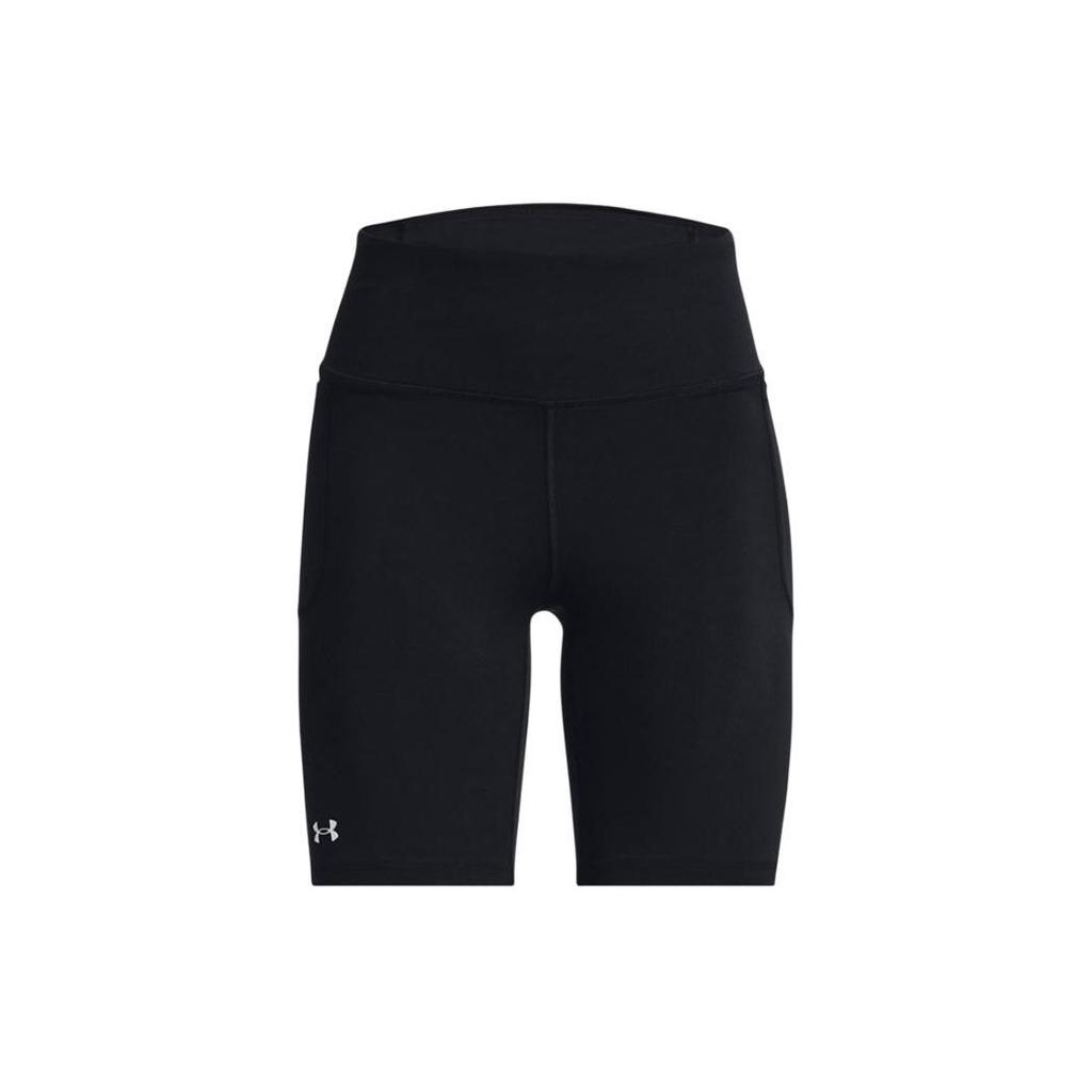 Under Armour Logo Elastic Waist Slim Fit Casual Shorts Women Shorts Black 1377097-001