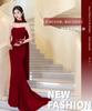 Red tube top toast   new wedding morning gown bride wedding engagement fishtail banquet evening dress skirt