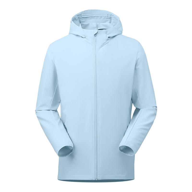 Quick-Dry Unisex Hooded Sport Jacket - Breathable, Skin-Friendly, Water-Repellent for Hiking & Camping