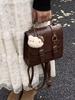 Cartoon Double Shoulder Bag With Pu Material For Daily Use