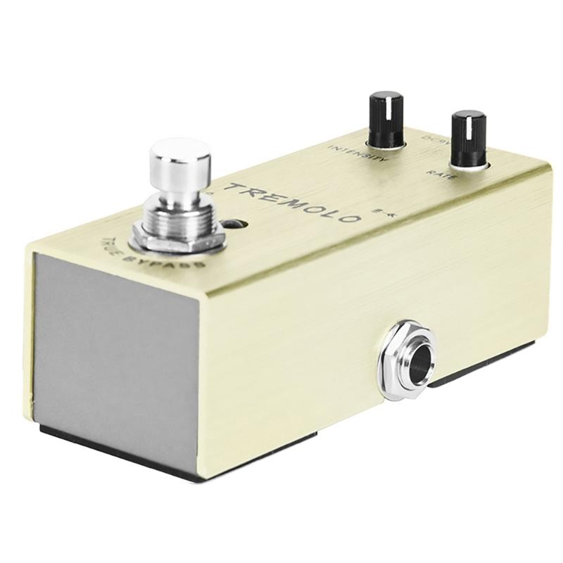 Portable Tremolo Effect Pedal Guitar Effects Box Multi Instrument Compatibility Effect Controller for Stage Practice