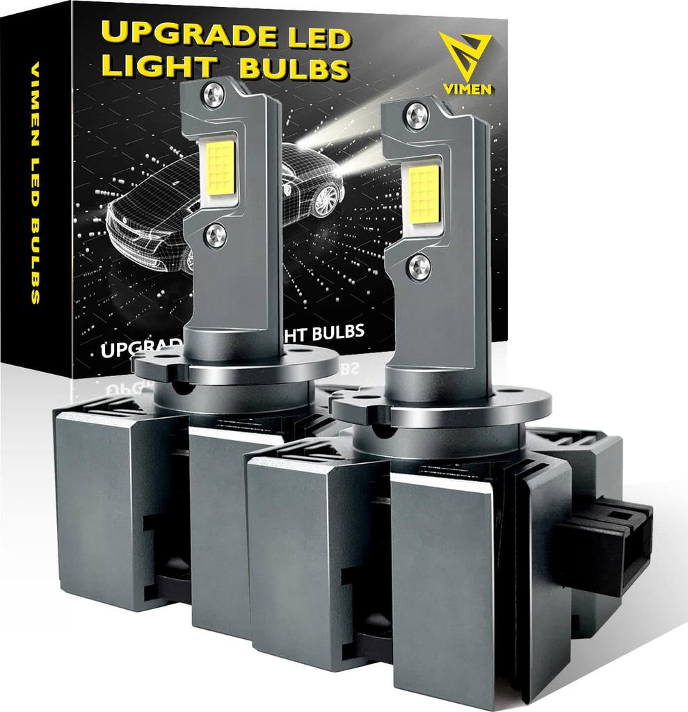 VIMEN D1S LED Headlight, Explosive Light, Vehicle Inspection, Built-In Canceller, 6,500 K, White, Imported