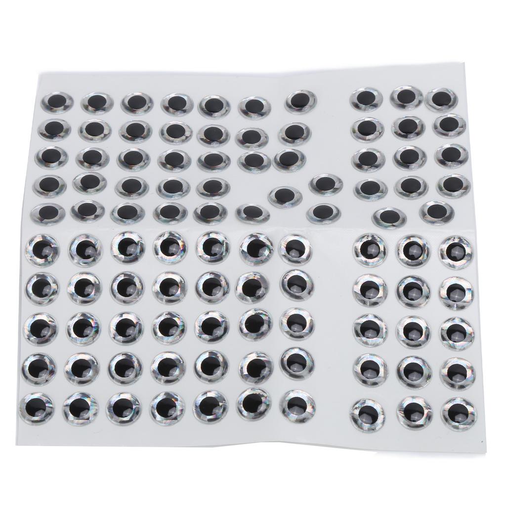 100Pcs Fish Eyes Stickers Artificial Simulation Fake Fishing Eyes Accessories for DIY Lures Making