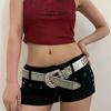 Fashion Luxury Punk Y2K Rhinestones Belt Women's Metal Buckle Fashion Waistband Jeans Pants Decoration Spicy Girl Belt