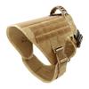 Tactical Dog Harness Collar Leash Set Dog Vest with Molle System & Handle Adjustable for Medium Large Dogs Outdoor Training