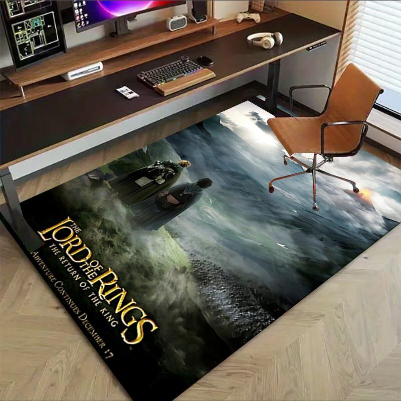 1pc The Lord of the Rings The Return of the King Carpet, for Home & Office Decor, Desk Chair Carpet, Festive Gift,Conference Room CarpetL1274