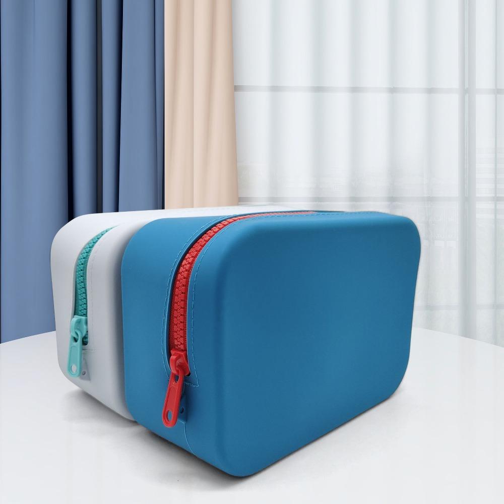 Silikonowa portmonetka o dużej pojemności Wodoodporna kosmetyczka Przenośna torba do przechowywania artykułów papierniczych