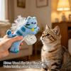 Cute Plush Toy with Rattan Ball, Bell, Crinkle Paper & Catnip - Interactive Chew Toy for Indoor Cats, -Resistant Teething Toy for Kittens