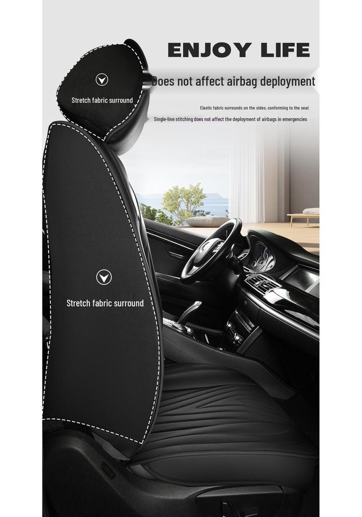 Universal All-Season Leather Car Seat Cover and Cushion