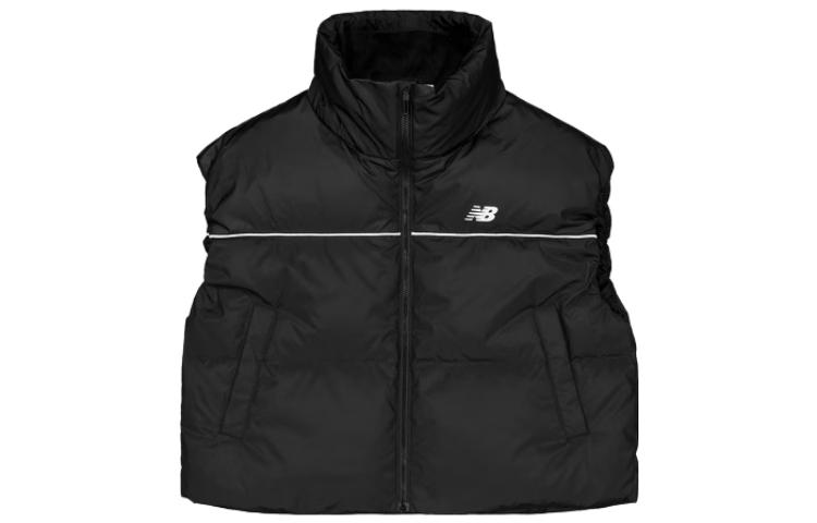 New Balance Down Vests Women s Black Stand Collar Moderate NJD48022-BK L