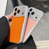 Plating Matte Leather Texture Phone Case For iPhone 17 Air 16 15 14 Plus 13 12 Pro Max Camera Protection Shockproof Hard Cover