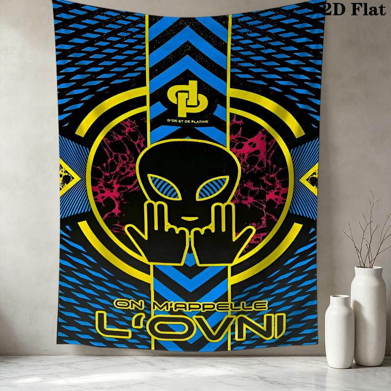 Jul C'Est Pas Des Lol Wall Tapestry Aesthetic Wall Hanging Printed Fabric Blanket Decorative Tapestries For Bedroom Living Room Home Decor