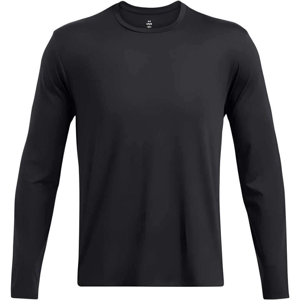 Under Armour Motion Comfortable Round Neck Pullover Sweat-Wicking Breathable Long Sleeve T-Shirt Men T-Shirts Black 1387390-001